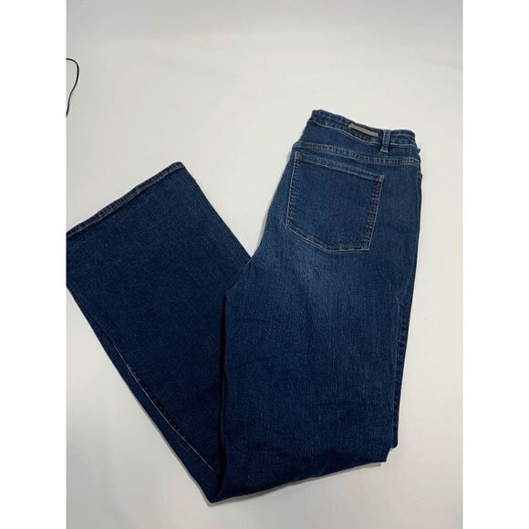 Soft Surroundings Denim - Soft Surroundings Womens Denim Jeans Classic Straight Leg High Rise Blue Sz 18T